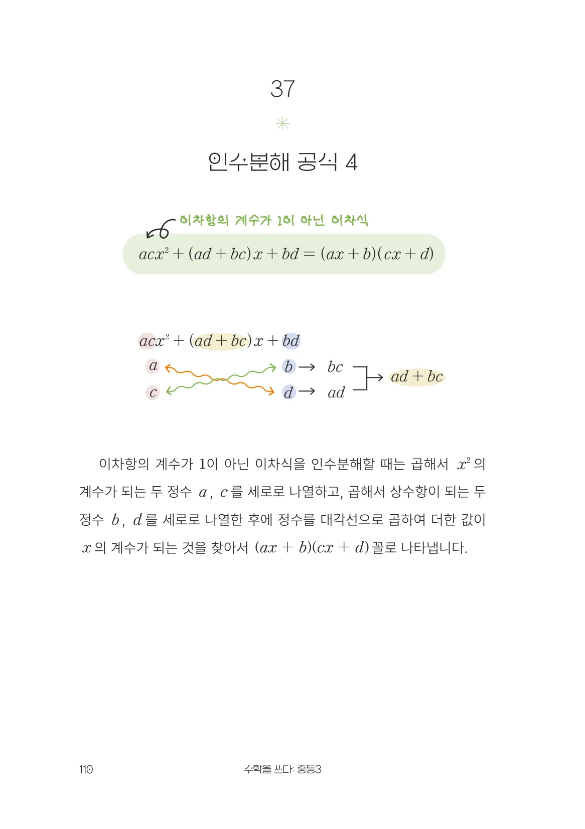 인수분해 공식 4 개념 원문 페이지