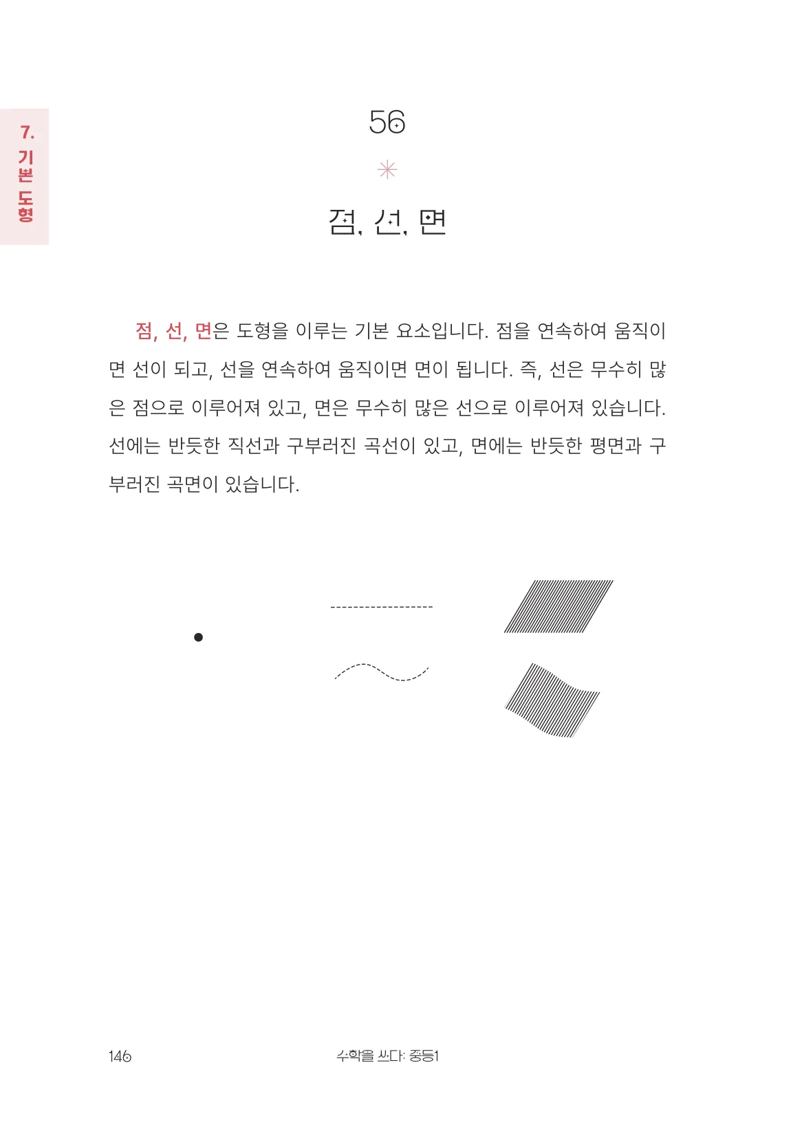 점, 선, 면 개념 원문 페이지