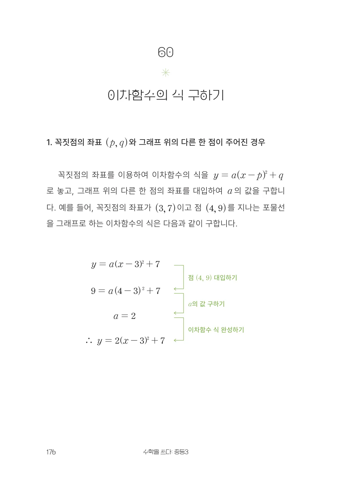 이차함수의 식 구하기 개념 원문 페이지